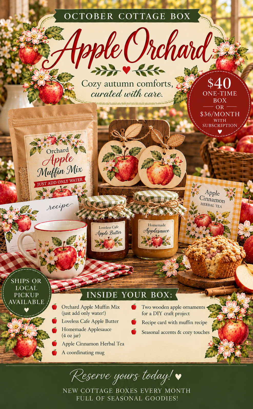 October Cottage Box: Apple Orchard