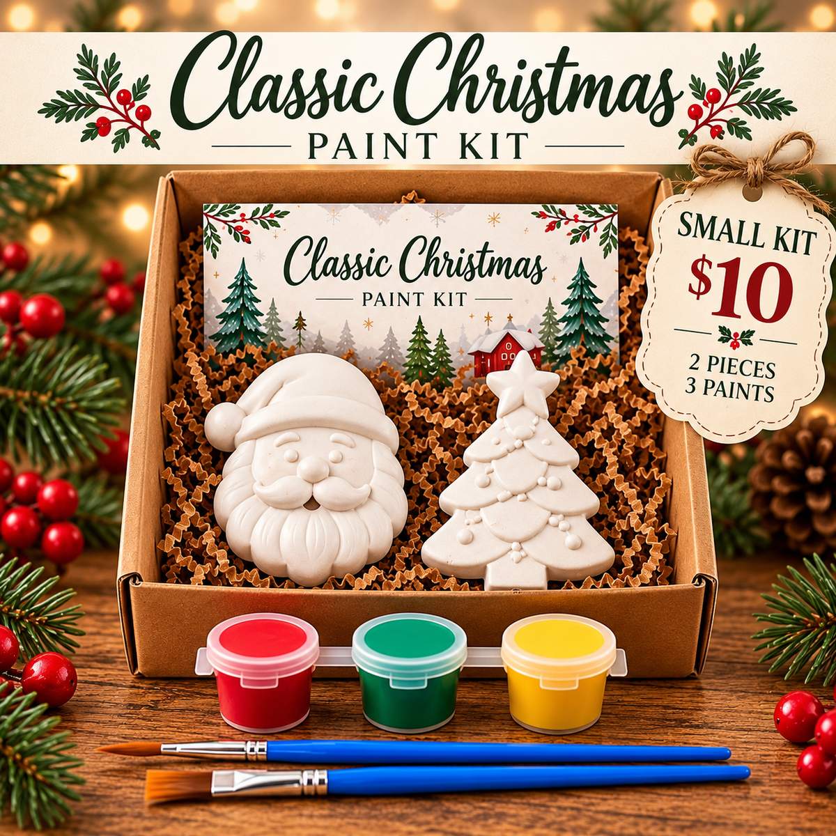 Classic Christmas Paint Kit
