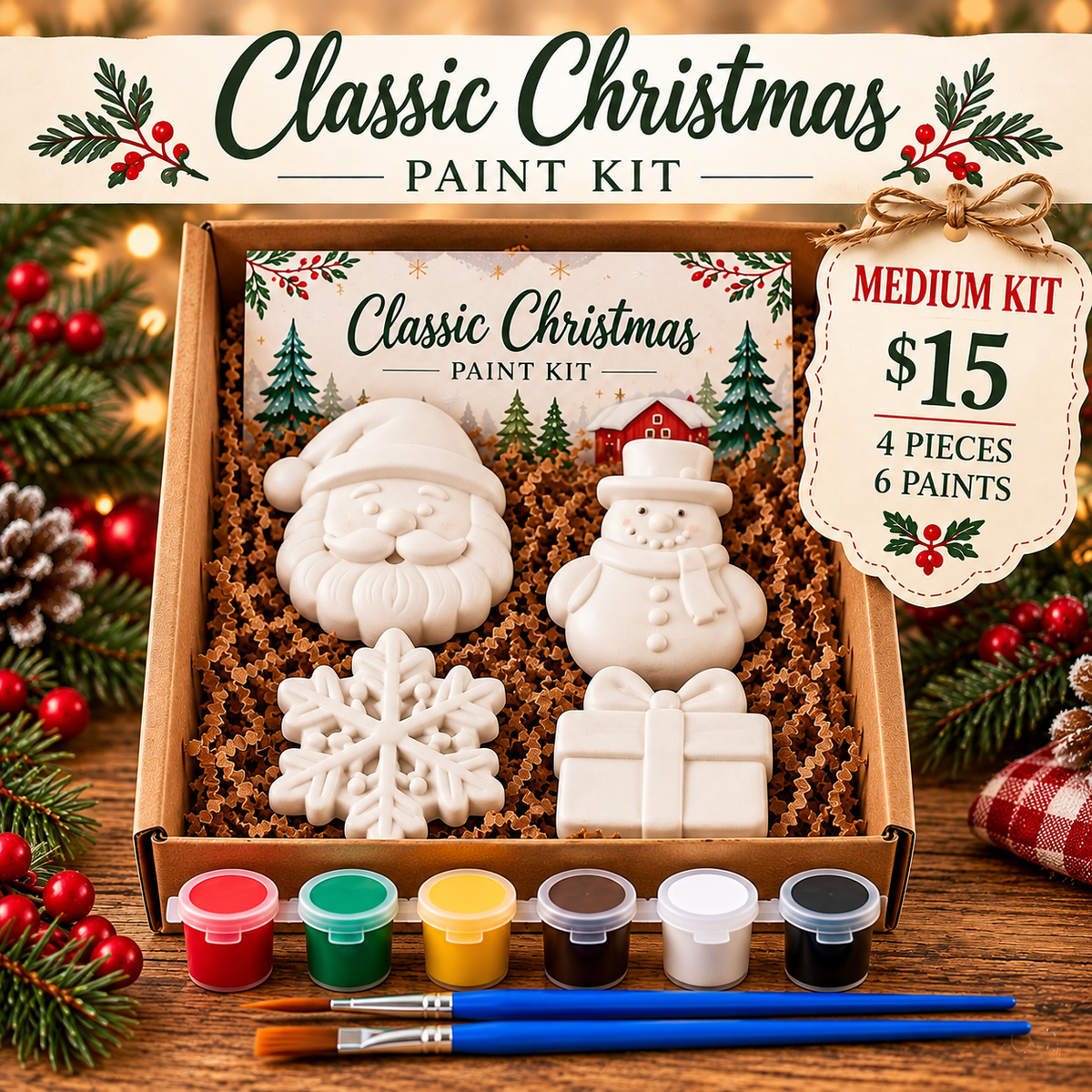 Classic Christmas Paint Kit