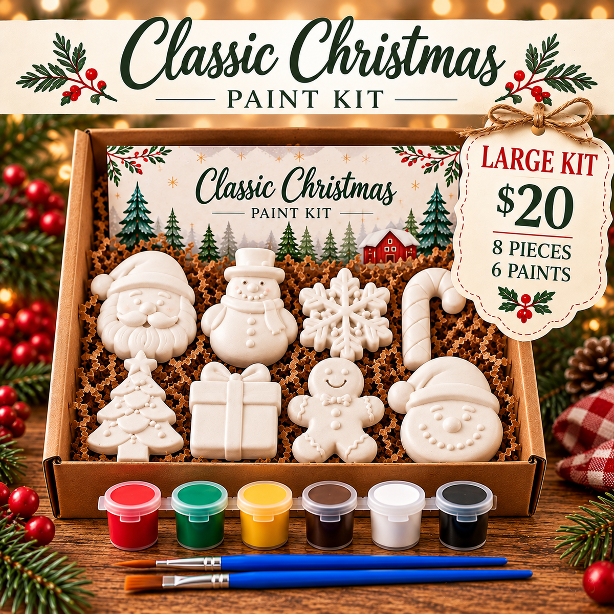 Classic Christmas Paint Kit