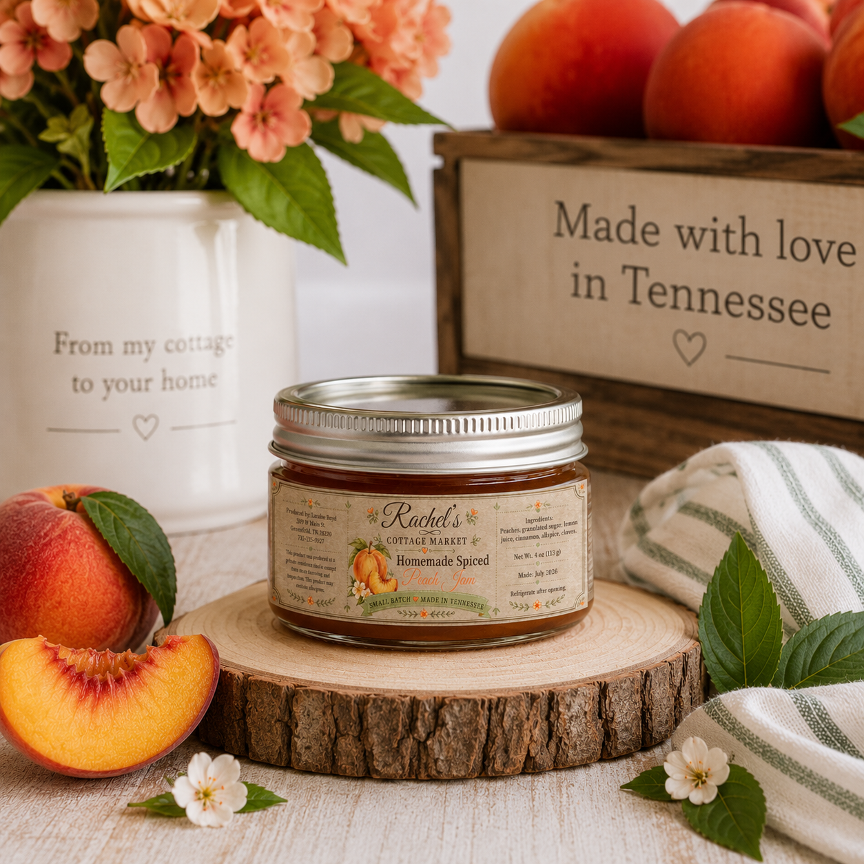 Homemade Spiced Peach Jam