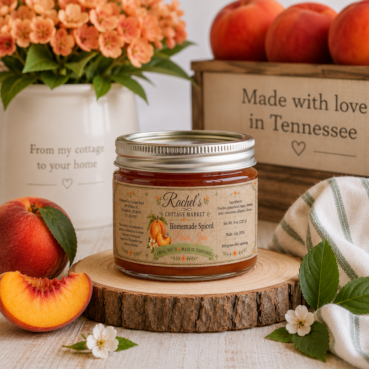 Homemade Spiced Peach Jam